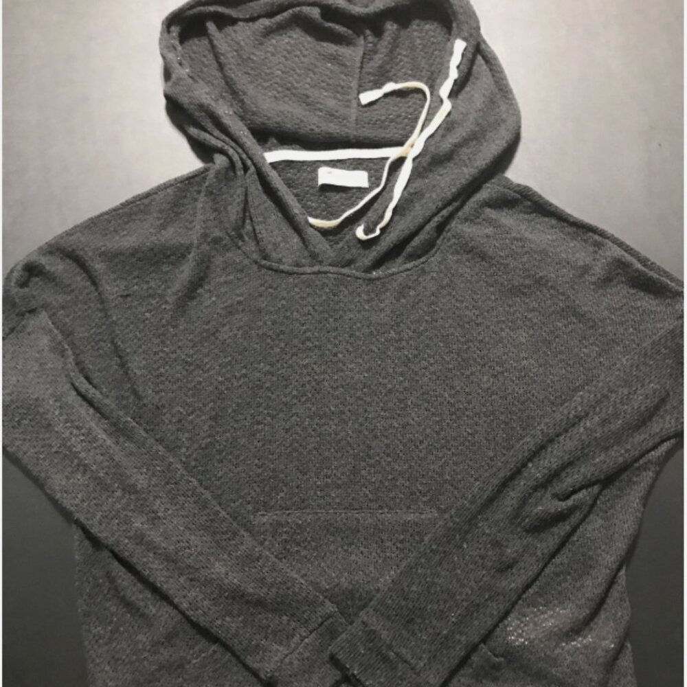 Hollister Dark Grey Marled Knit Women's Hoodie Size S/XS